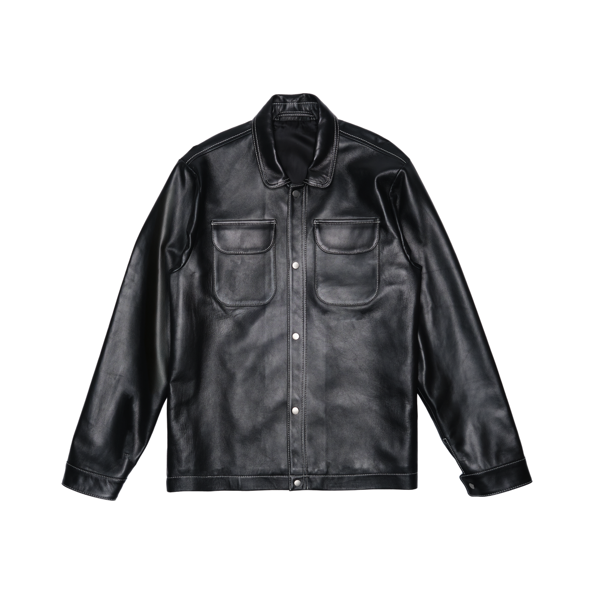 Contrast Stitch Leather Work Jacket – BON